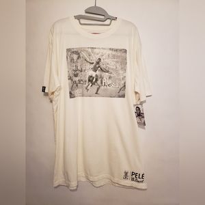 Roots of Fight Pele 1958 Photo T-Shirt Off-white XXL